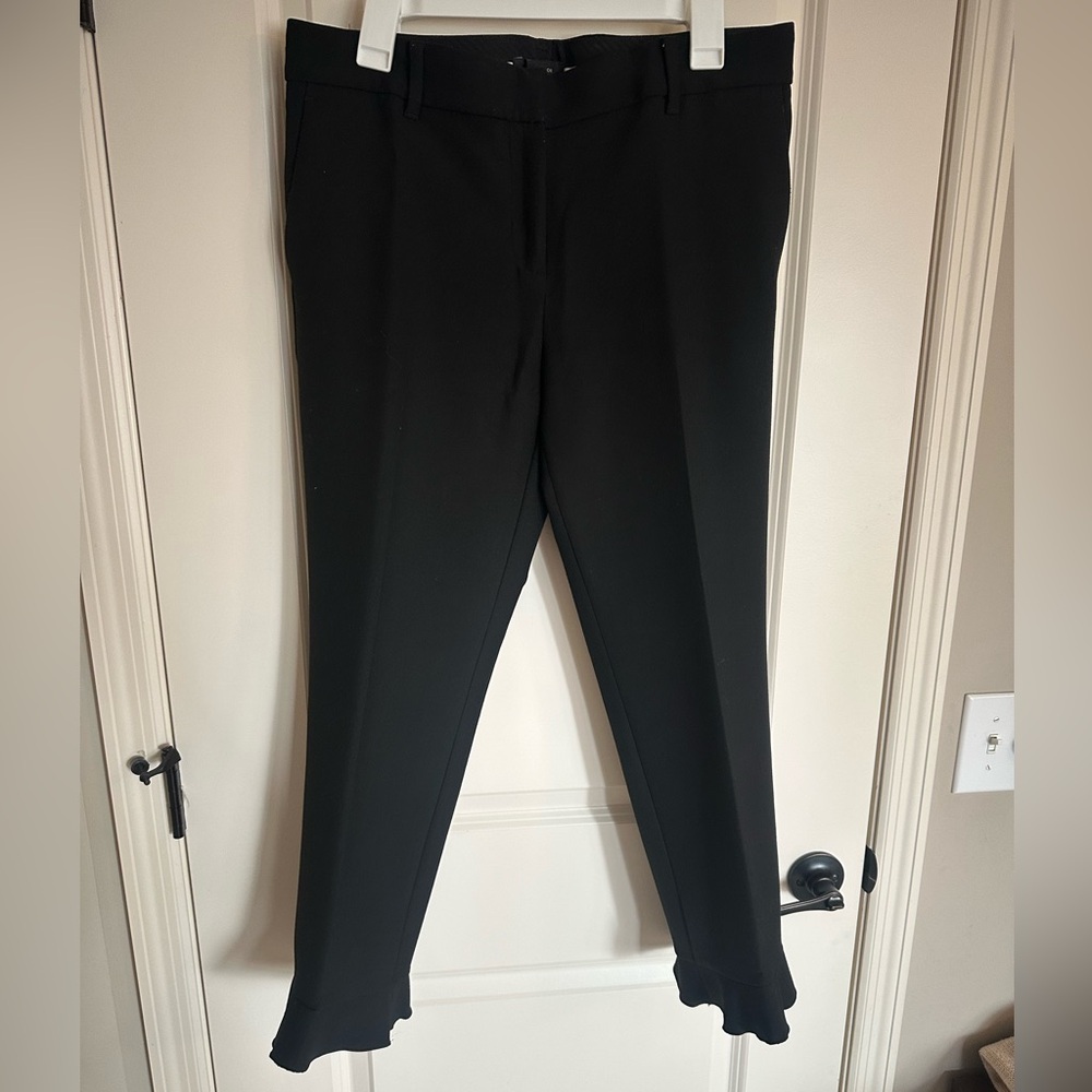Ann Taylor black pants with flare wave NWOT